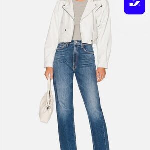 MOTHER High Waisted Study Hover in Treating Myself